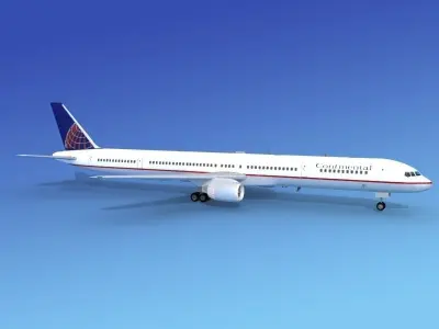 Boeing 757-300 Continental  3D model