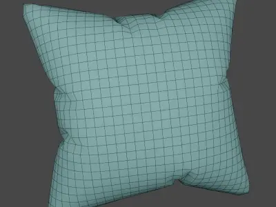 pillow for creating an interior Free low-poly 3D model