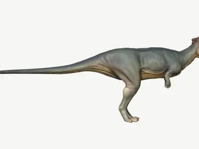 Pachycephalosaurus dinosaur Low-poly 3D model