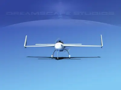 Rutan Long-EZ V08 3D model
