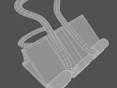 Binder clip 3D model