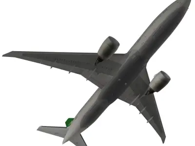 Boeing 777-200LR Turkmenistan Airlines 3D model