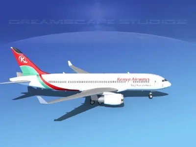 Boeing 787-8 Kenya Airways 3D model