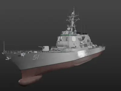 USS Arleigh Burke 3D model