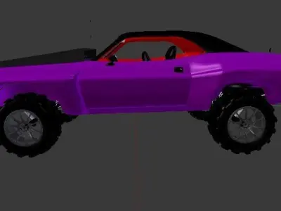 1970 4X4 Widebody Offroad Dodge Challenger Free 3D model