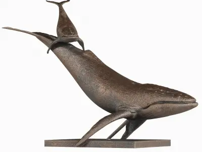 Animal Scluptures Low-poly 3D model