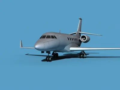 Dassault Falcon 2000 V00 3D model