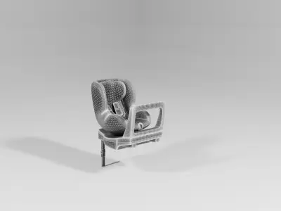 Pink Britax Romer Dualfix M 0-18 kg Baby car seat S Low-poly 3D model