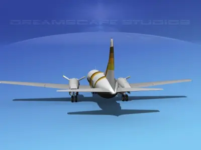 Convair CV-340 Aero California 3D model