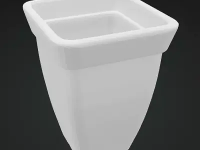 Flower Pot 3D Model Decorative Planter Free 3D print model