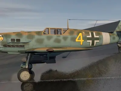 Messerschmitt Bf-109 E-7 Trop 3D model