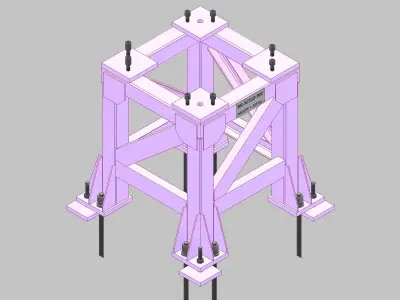 26399-Base for robot NACHI-NC510-Hight 900 3D model