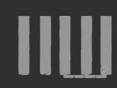 Rock Planks 3D model