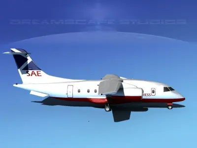 Dornier 328Jet Scot Airways 3D model