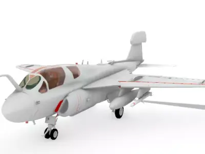 EA-6B Prowler Electronic Warfare Aircraft jet 3D print model
