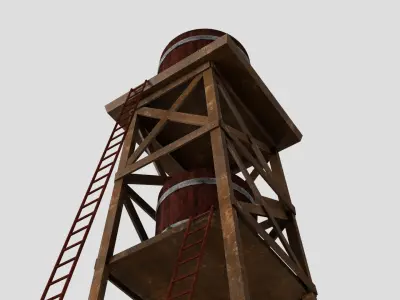 Water Tower 3D model