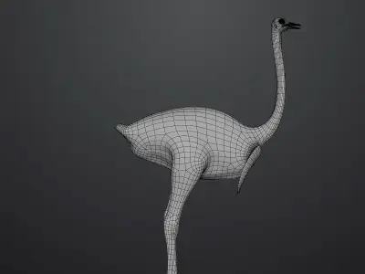 3D model of Ostrich 3D model