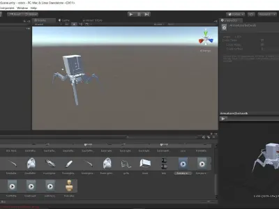 Concept Crawler Low-poly 3D model