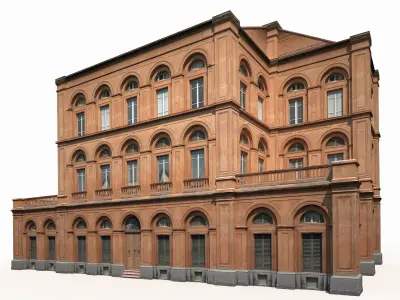 Building Facade 184 Low Poly Low-poly 3D model