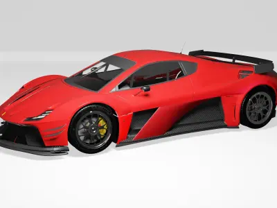 Ferrari 296 GTB GT3 3D model