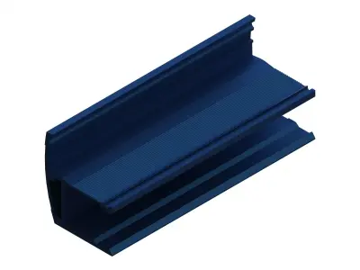 Extruded Aluminium Profile Enclosures Set for e-Compon Low-poly 3D model