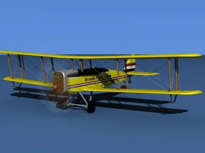 Airco DH-4 V06 Flying Circus 3D model