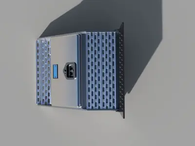 Truck step toolbox 3D model