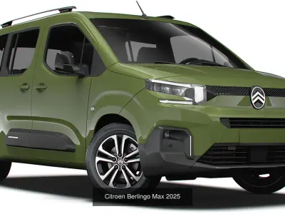 Citroen Berlingo 2025 3D Model Collection