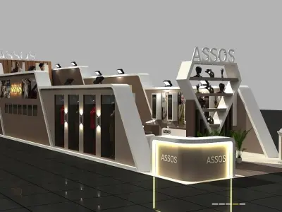 Diamon Exhibition Stand 3D model