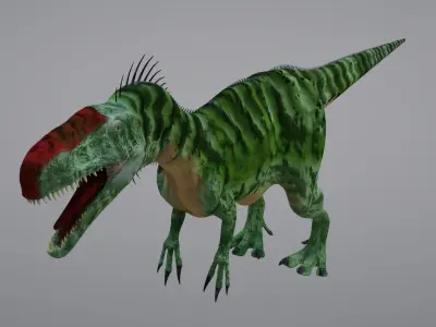 Monolophosaurus t-rex dinosaur 3D model
