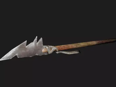 Makeshift Spear Low-poly 3D model