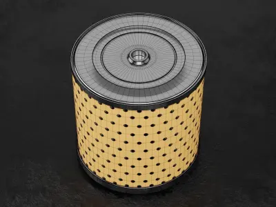 Car Filter Type O 3D model