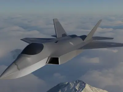 KAI KF-21 BORAMAE 5TH GEN FIGHTER JET Low-poly 3D model