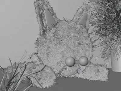 Cat model blender Low-poly 3D model