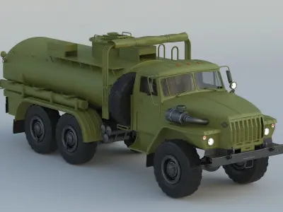 Ural-4320 Tanker 3D model