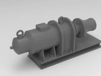 winch 3D print model