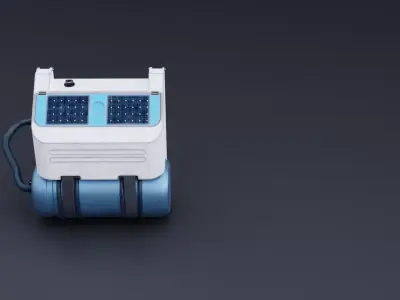 Spacesuit Backpack Free 3D model