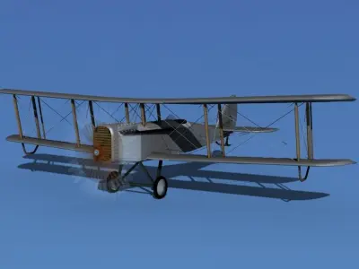 Airco DH-4 Air Mail Unmarked 3D model