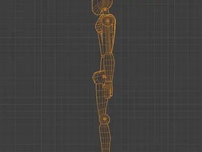 I Robot humanoid Low-poly 3D model
