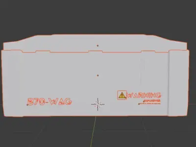 Gaming Crate - Non Textured High Quality Low-poly 3D model