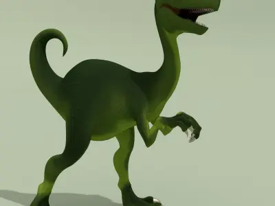 Rigged Dinosaurs Collection 3D model