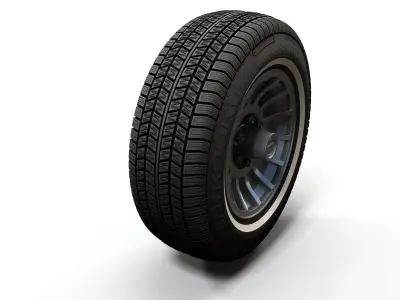 Jeep highpoly wheel 3D model