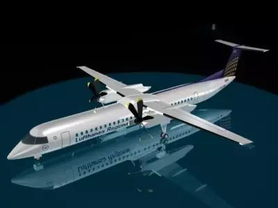 Lufthansa Regional DASH 8 - 400 3D model