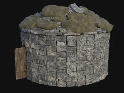 VIKING NORSE TURF HOUSES HUTS COTTAGES MEDIEVAL COLLECTION AAA Low-poly 3D model