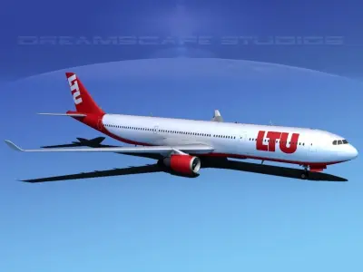 Airbus A330-300 LTU 2 3D model