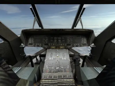 Sikorsky UH-60  Black Hawk Utility HelicopterAttack Helicopter Low-poly 3D model