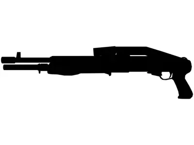 SPAS-12 ShotGun Low-poly 3D model order