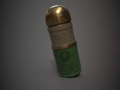Grenade for Grenade Launcher optimized and ready for you Low-poly 3D model