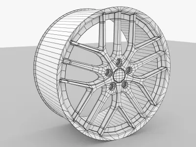 BBS CC-R Low-poly 3D model