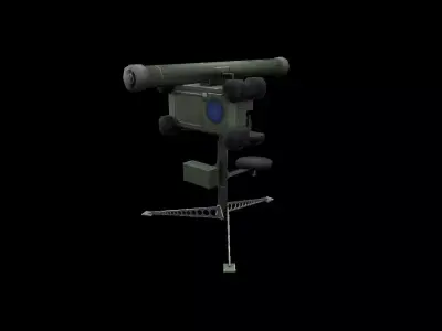 RBS 70 anti-aircraft missile Low-poly 3D model